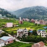 Niru Yoga Homestay main building inside green village