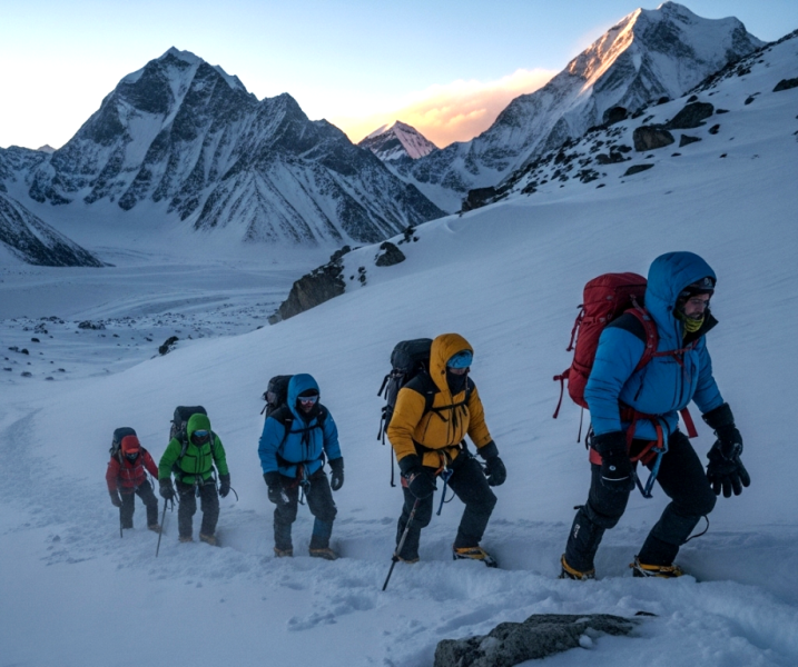 नेपालका हिमालमा सुरक्षित ट्रेकिङ ।